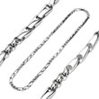 316L Stainless Steel Triple Bar & Chain Link Necklace