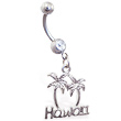Belly ring ring with 