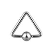 Triangle captive bead ring with 1/2