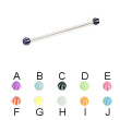 Long Barbell (Industrial Barbell) with Beach Balls, 16 Ga