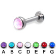 Labret with hologram ball, 12 ga