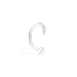 Clear Nose Screw / Nostril Piercing Retainer With Dome, 18 Ga