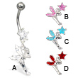 Tinkerbell fairy belly button rings