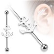 Surgical Steel Anchor Industrial Barbell