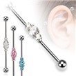Surgical Steel Three Linked Czs Industrial Barbell