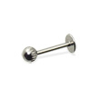 Labret with notched ball, 16 ga