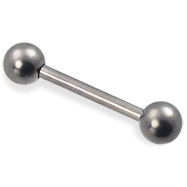 12 gauge titanium straight barbell