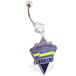 Belly Ring with official licensed NFL charm, San Diego Chargers