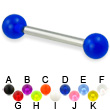 UV ball straight barbell, 12 ga