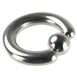 Titanium captive bead ring, 4 ga