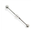 Industrial Barbell with Snake, 14ga