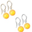 14K (Nickle Free) Gold Opal Earrings, Yellow