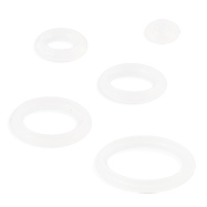 Pack Of 10 Clear Rubber O-Rings
